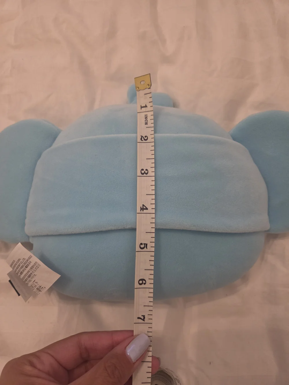 Koya Light Blue Plush Pillow